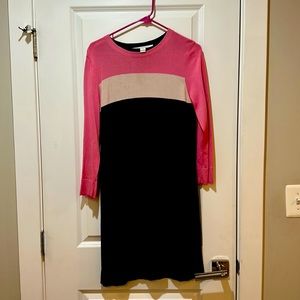 DVF shift dress tri color